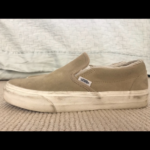 furry vans womens